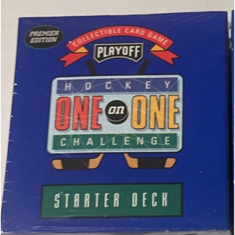 🏒 New Playoff Hockey NHL One on One Challenge Card Game, 4 Factory Sealed